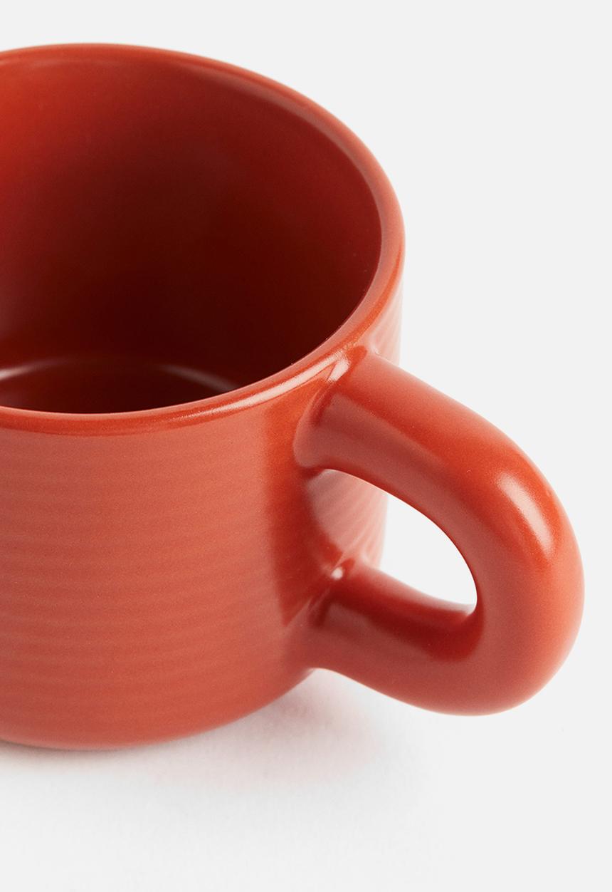 H&M - Stoneware mug - dark orange