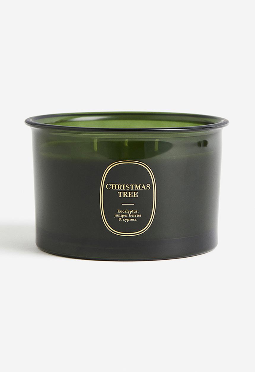 H&M - Scented candle - green/christmas tree
