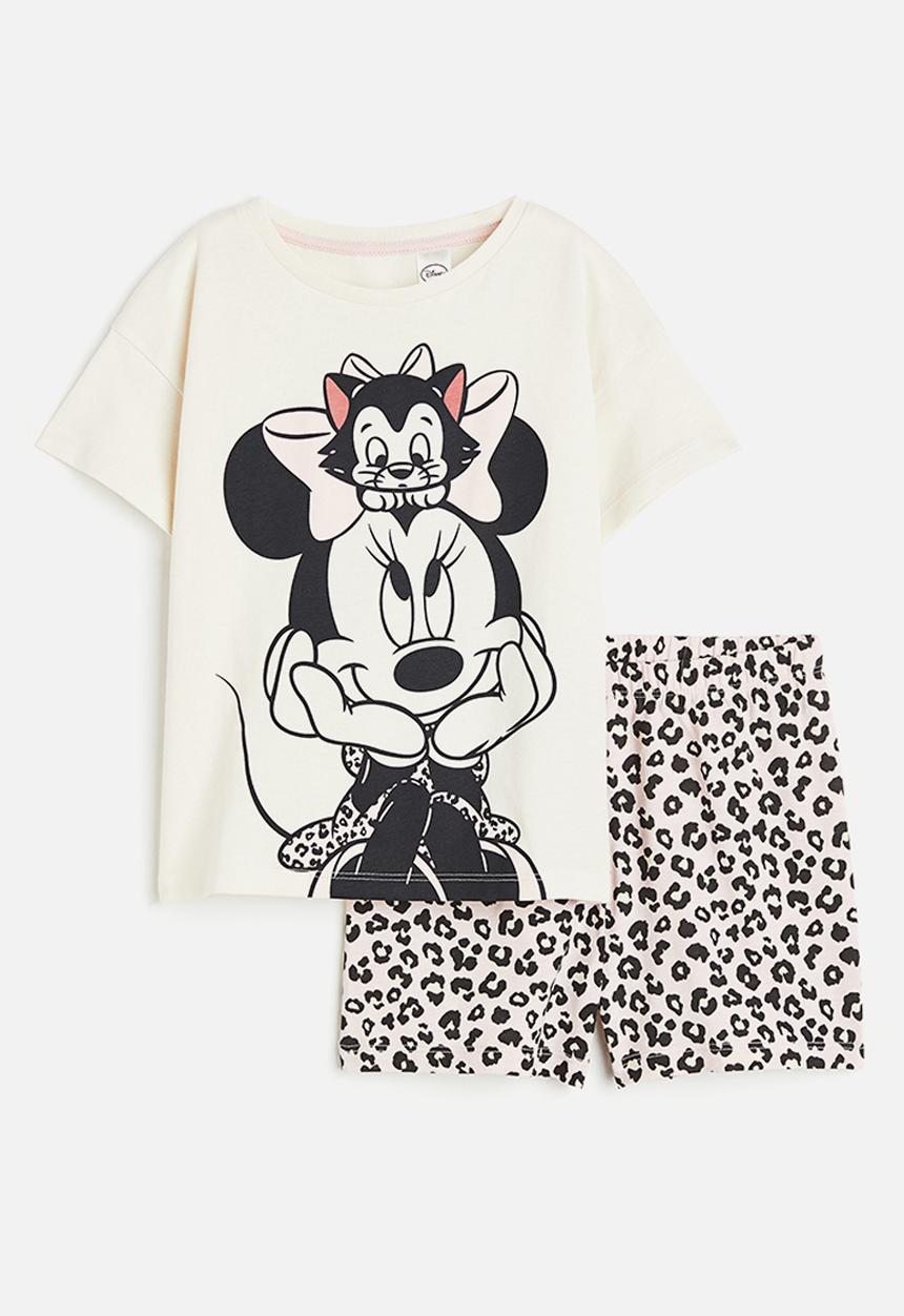 H&M - Printed jersey pyjamas - light pink minnie mouse