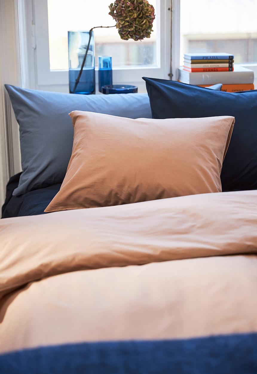 H&M - Cotton double/king duvet cover set - dark beige
