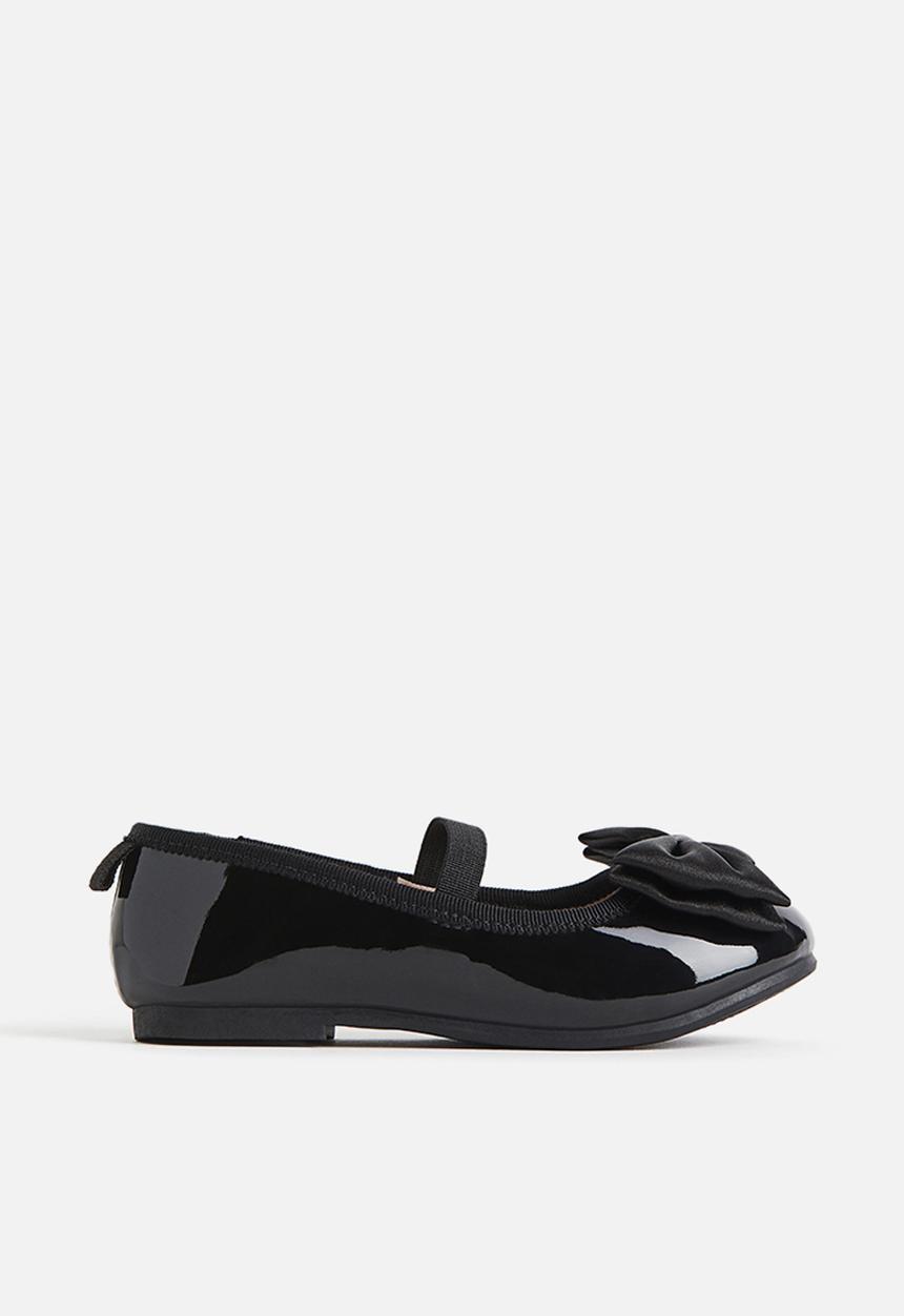H&M - Appliquéd ballet pumps - black