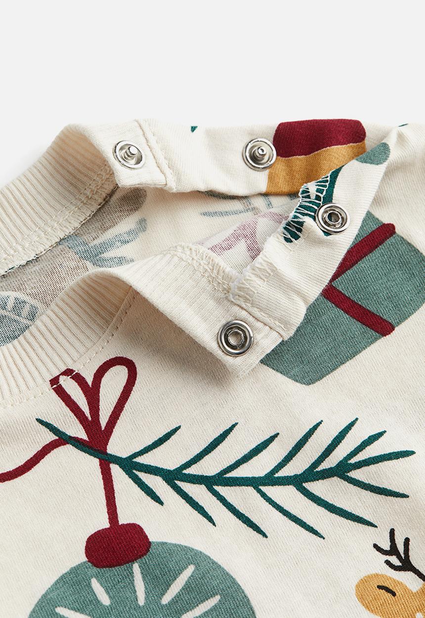 H&M - Printed T-shirt - natural white patterned