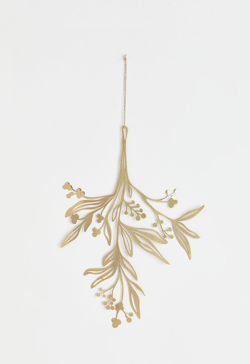 H&M - Metal mistletoe ornament - gold-coloured