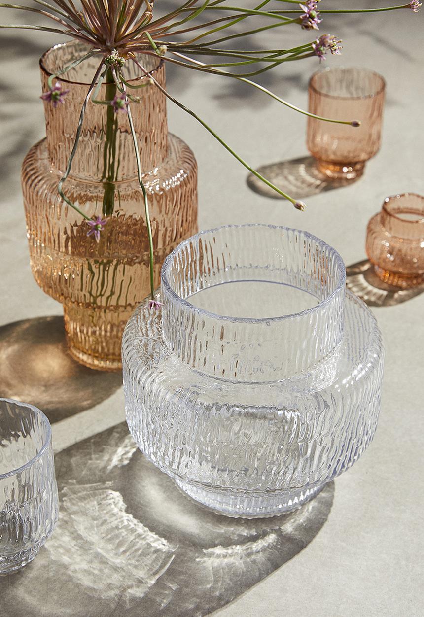 H&M - Glass vase - transparent