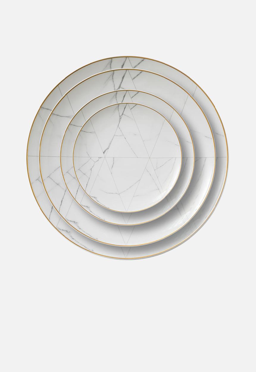 Nicolson Russell - Vatican Dinner Plate Set of 4 - White