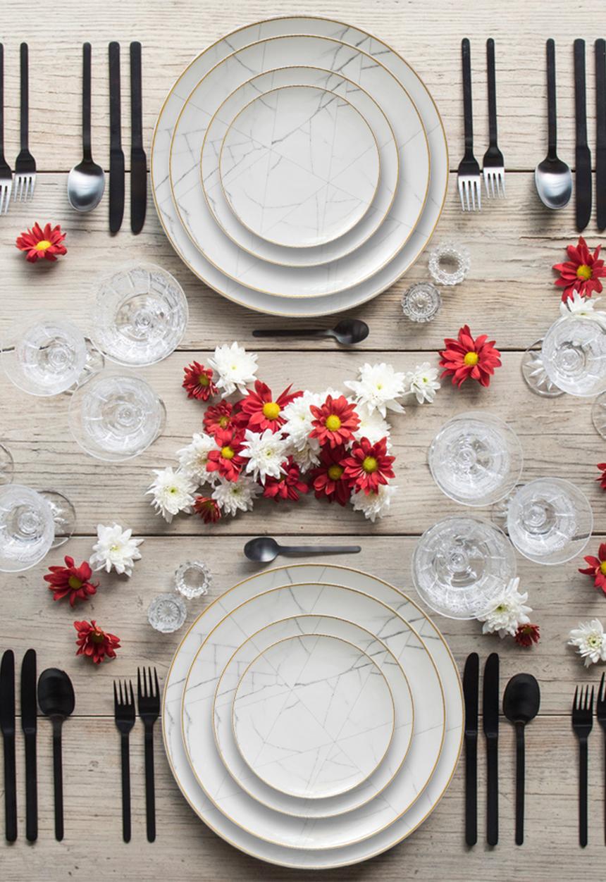 Nicolson Russell - Vatican Dinner Plate Set of 4 - White
