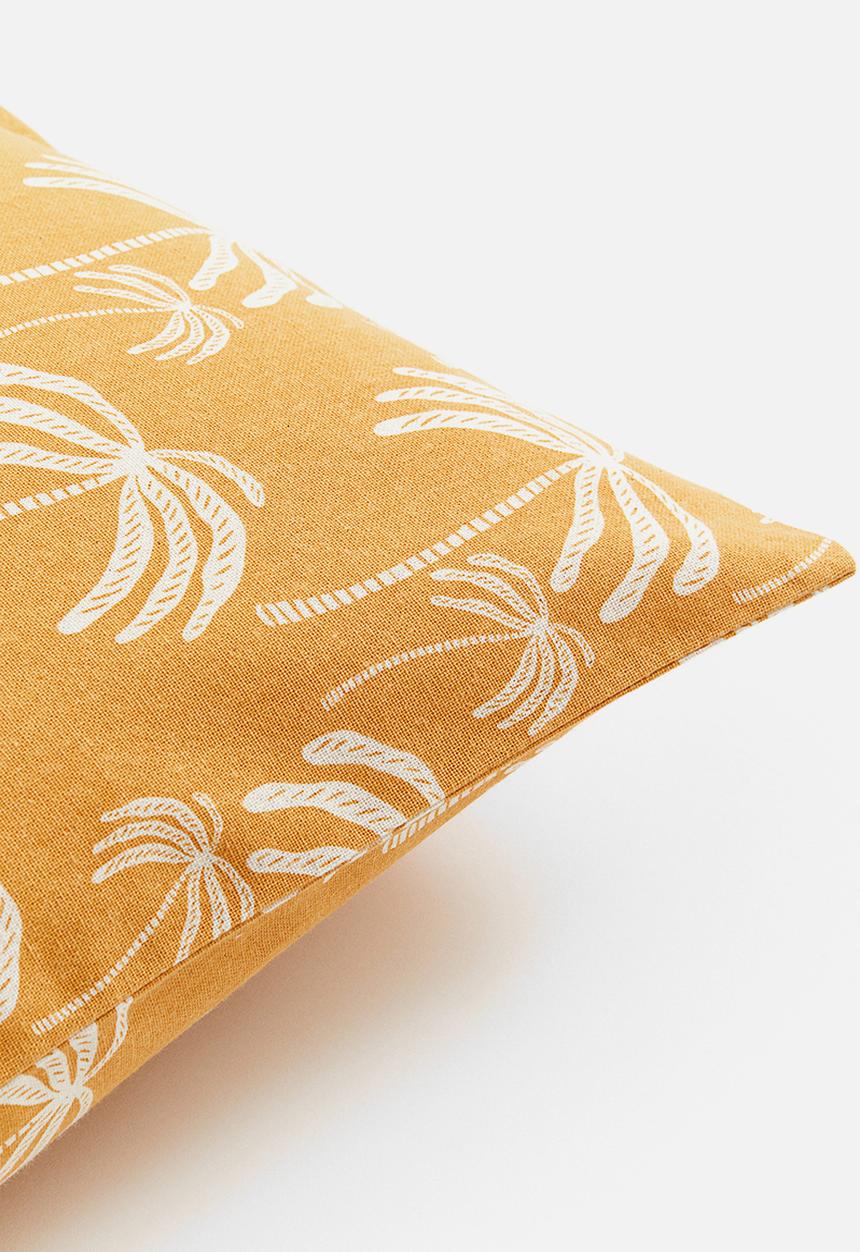 H&M - Patterned cushion cover - yellow