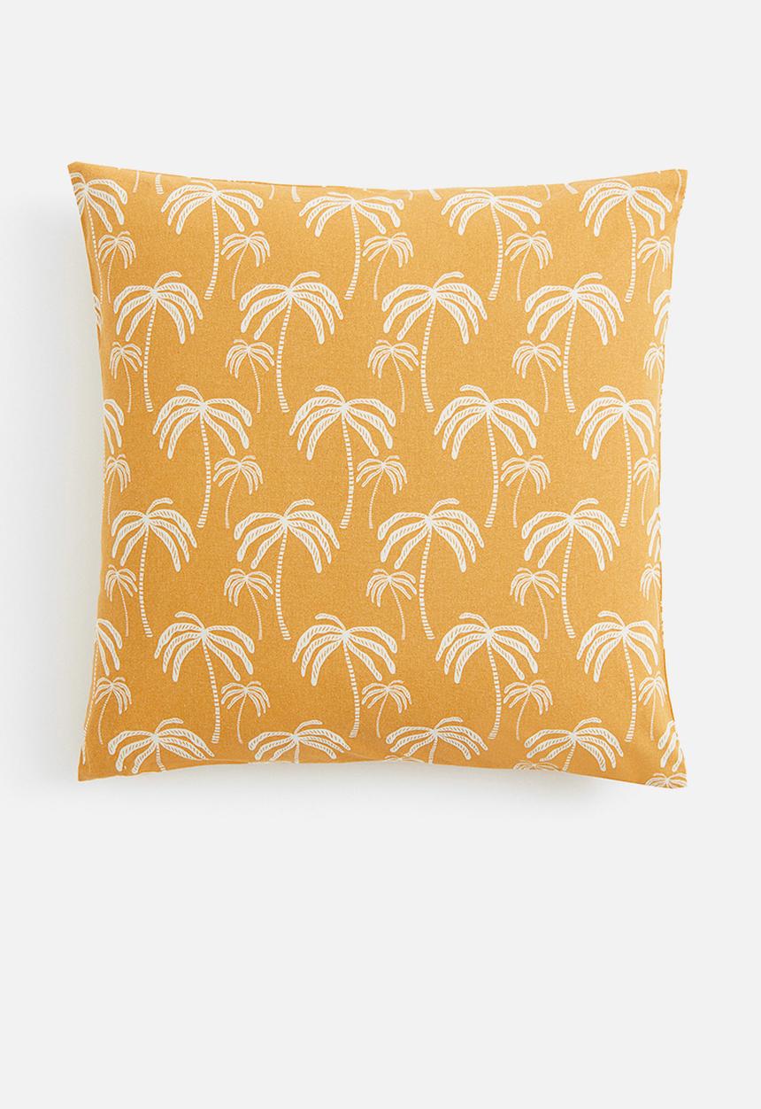 H&M - Patterned cushion cover - yellow