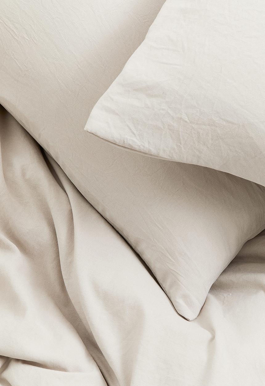H&M - Double/king duvet cover set - beige