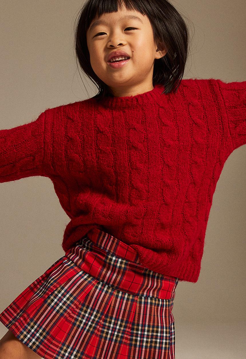 H&M - Twill skirt - red