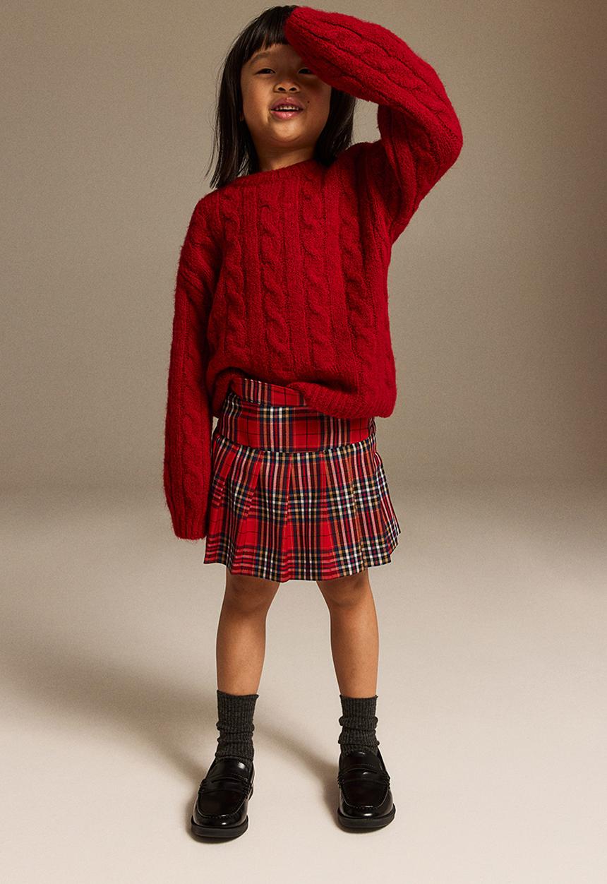 H&M - Twill skirt - red