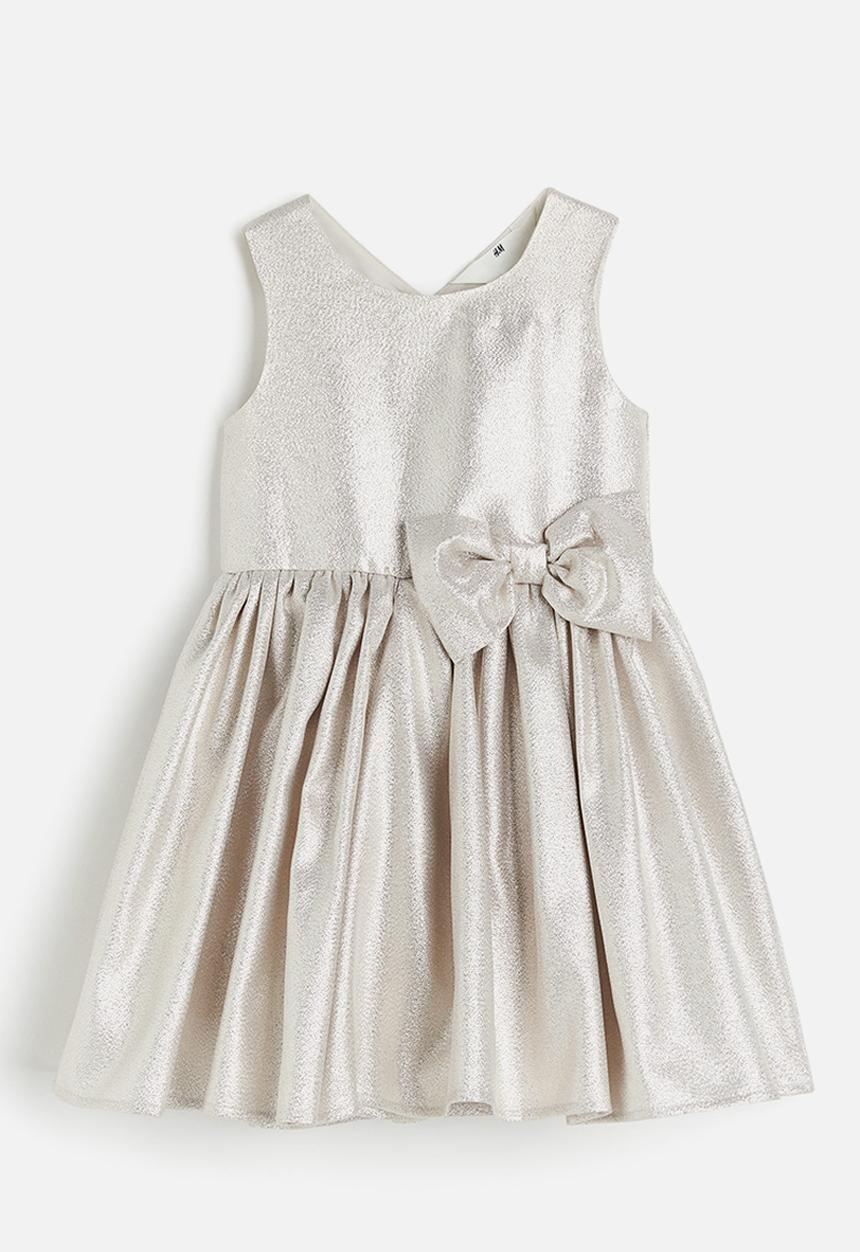 H&M - Bow-detail dress - silver
