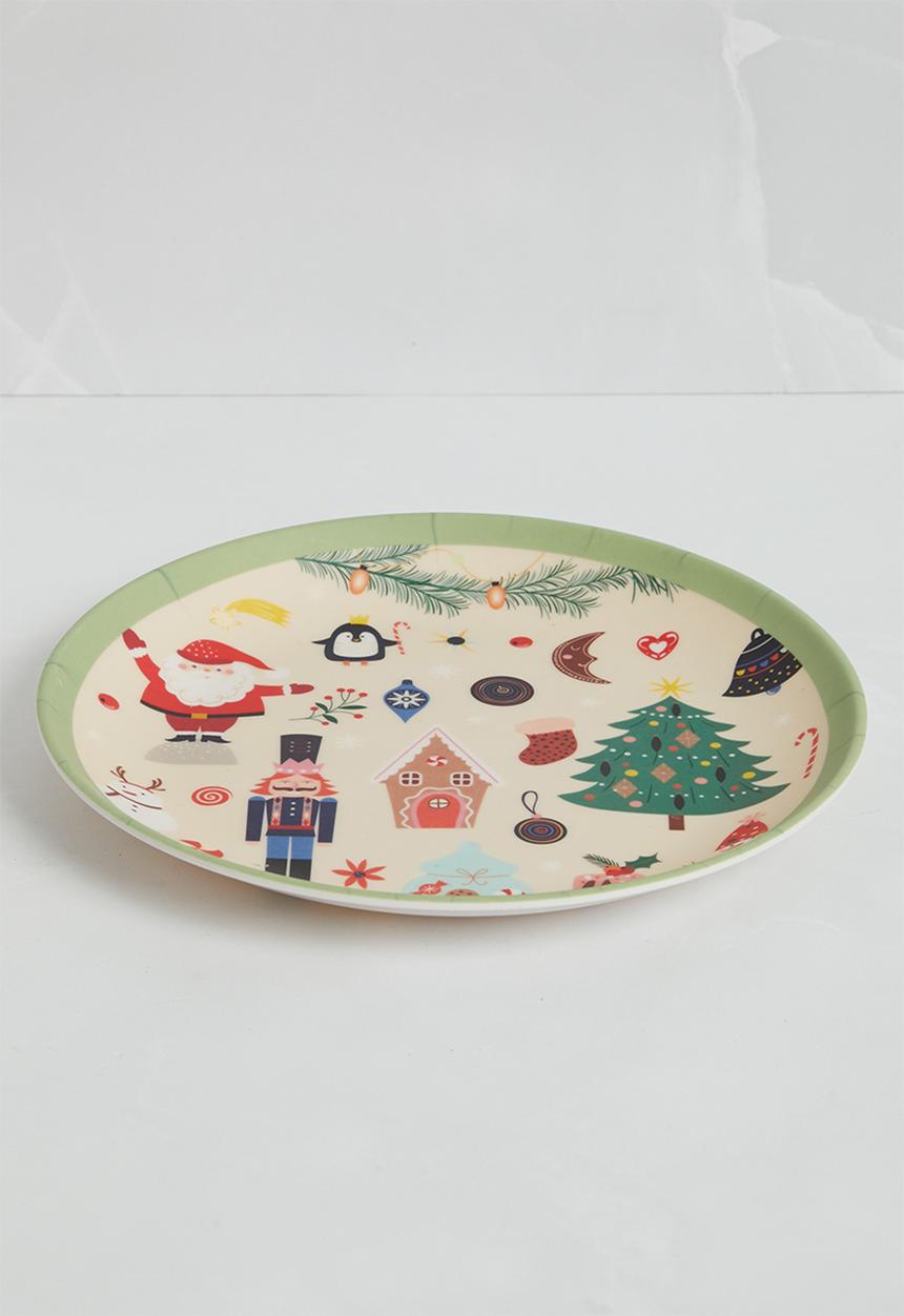 Excellent Houseware - Festive dinner set - red