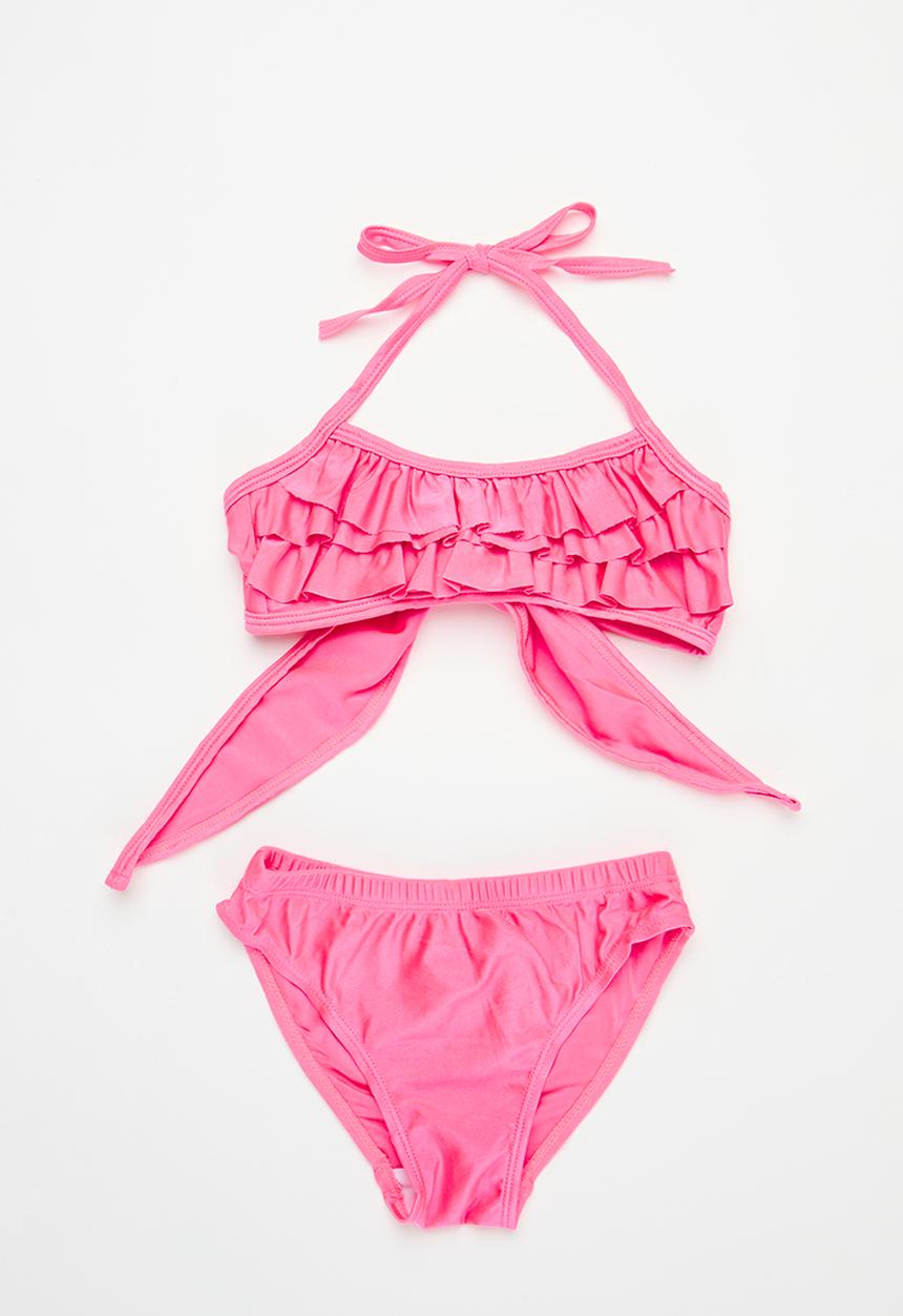 Pop Candy - Ruffled bikini set - pink