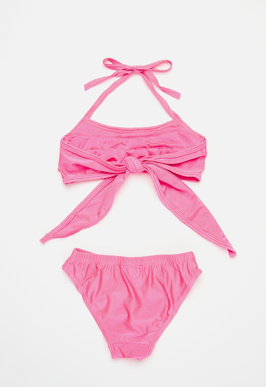 Pop Candy - Ruffled bikini set - pink