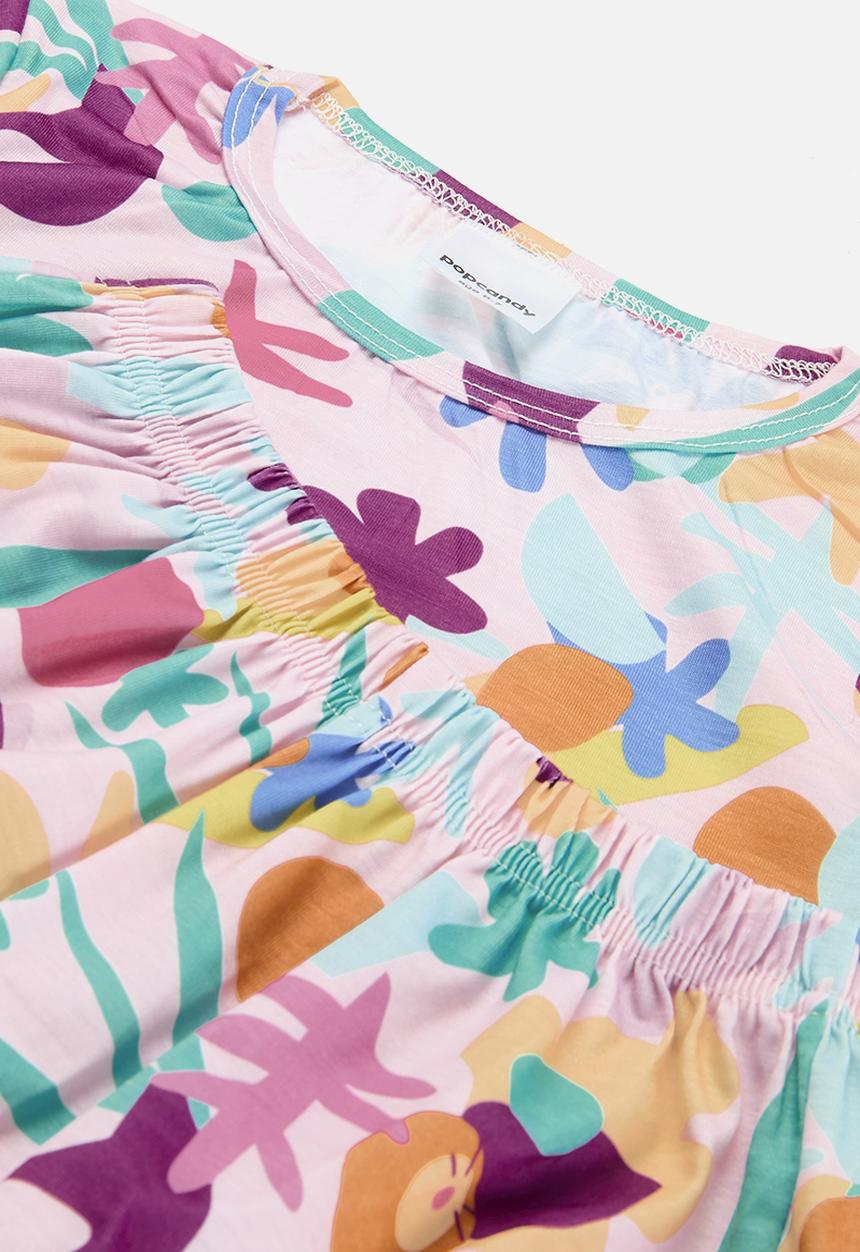 Pop Candy - Floral short and t-shirt set - multi 