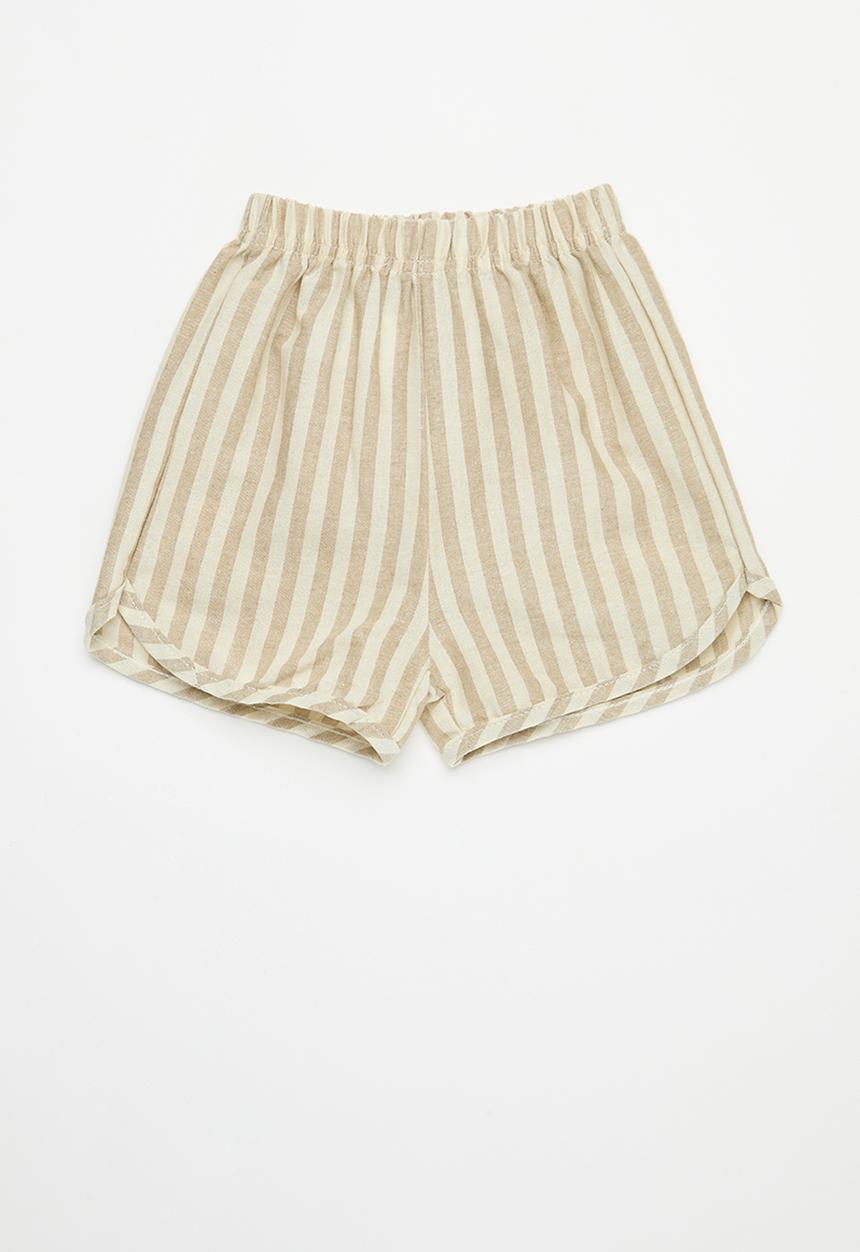 Pop Candy - Baby shorts - beige stripe