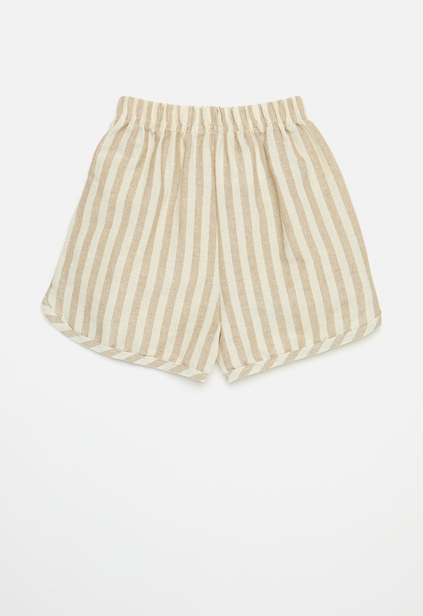 Pop Candy - Baby shorts - beige stripe
