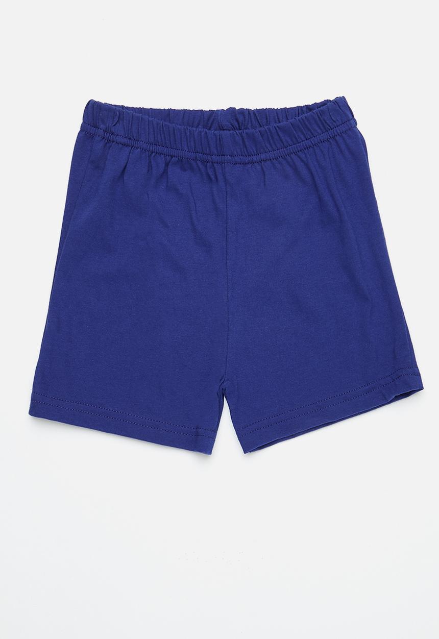 Pop Candy - 2 Pack cotton short - royal blue & light blue