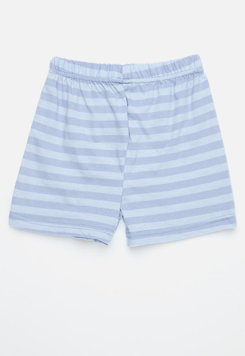 Pop Candy - 2 Pack cotton short - royal blue & light blue