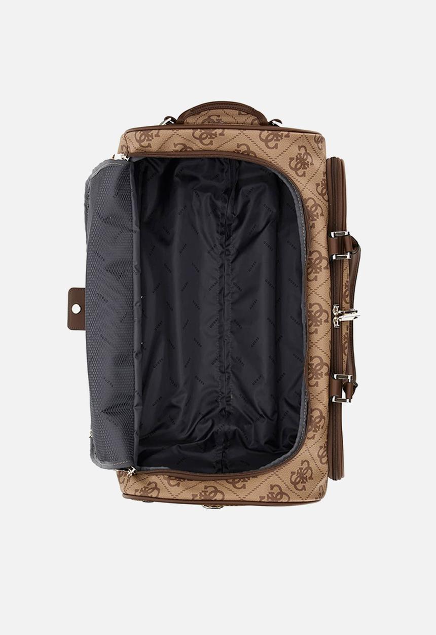 GUESS - Brata wheeled duffle - latte logo brown 