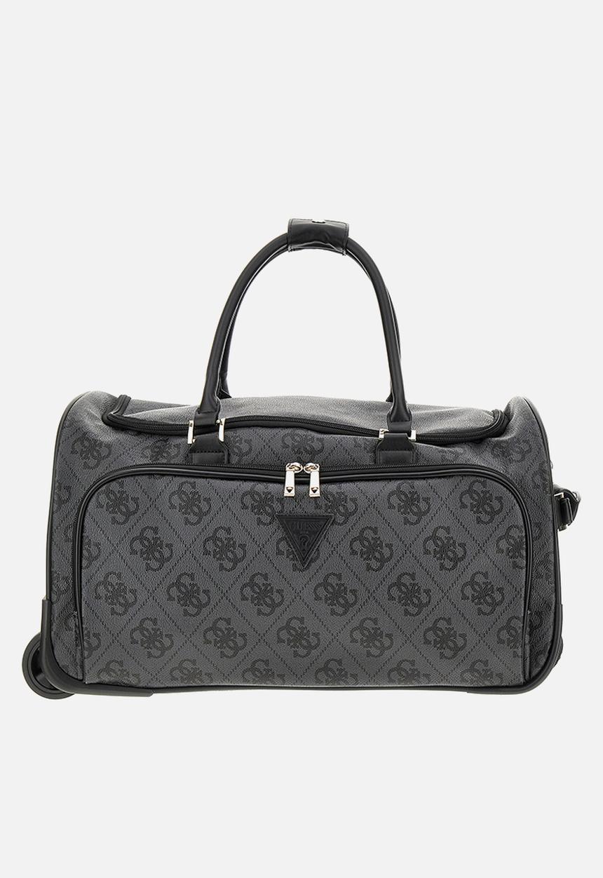 GUESS - Breta wheeled duffle - coal logo 