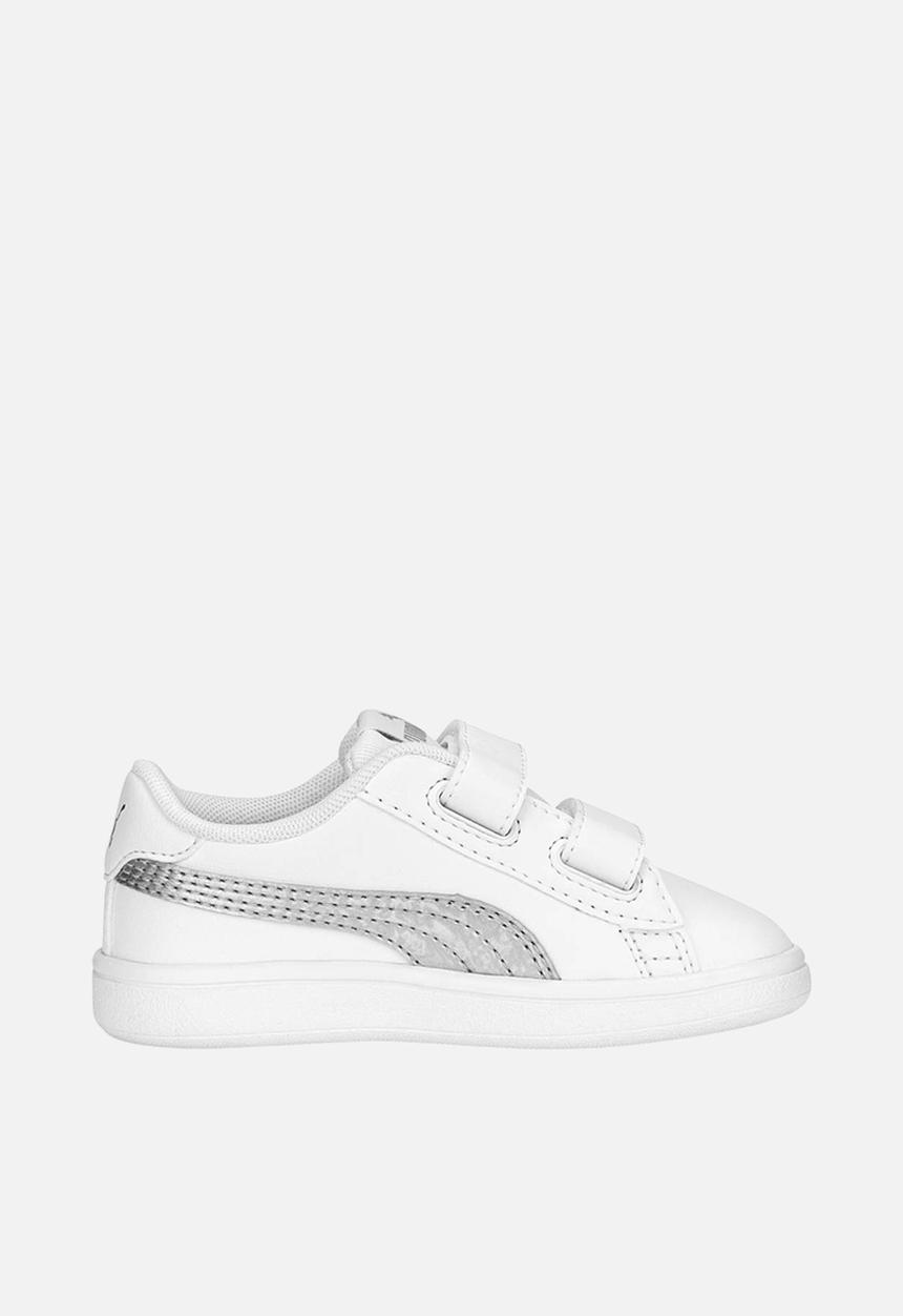 PUMA - Puma smash v2 metallics v inf - puma white grey silver