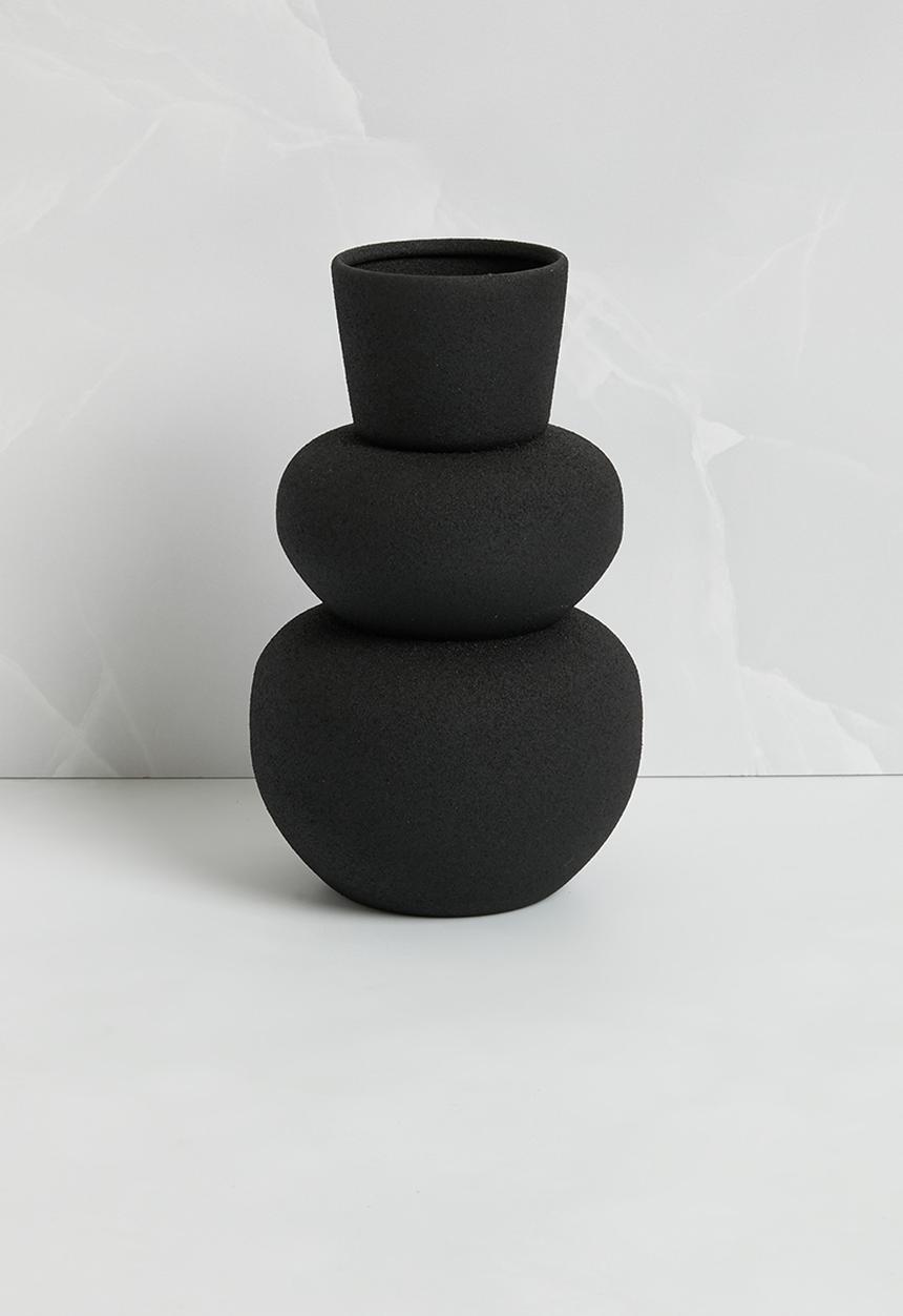 H&S - Cluster vase set of 3 - black