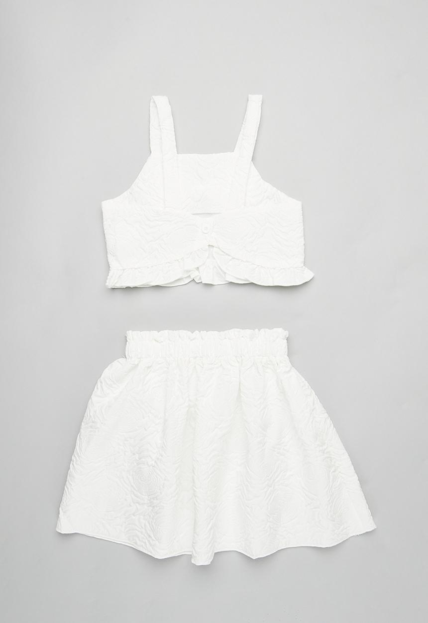 Pop Candy - Cami and skirt set - white