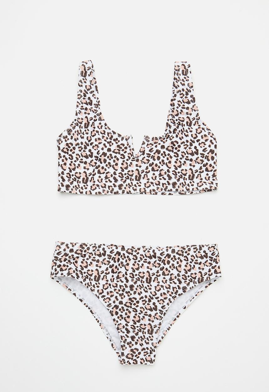 Pop Candy - Leopard print bikini set - brown