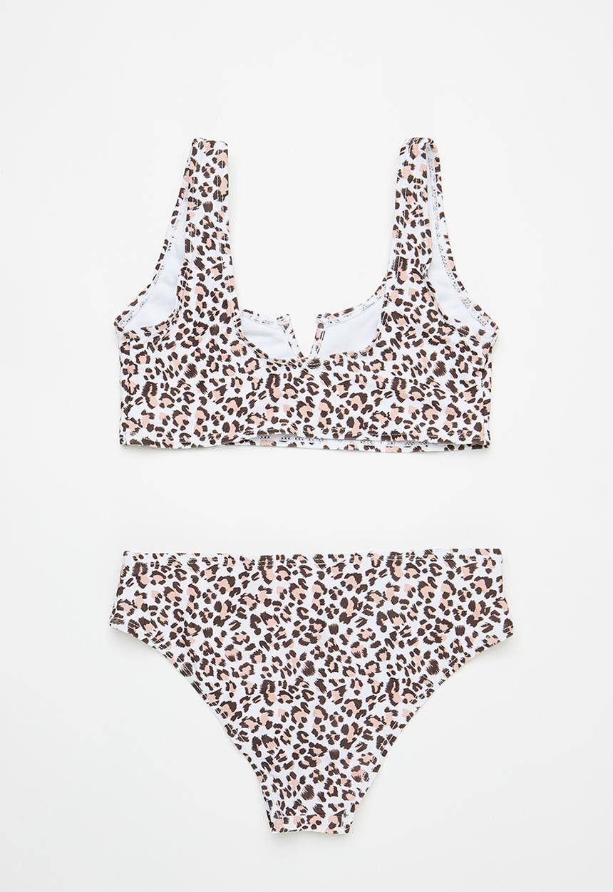 Pop Candy - Leopard print bikini set - brown