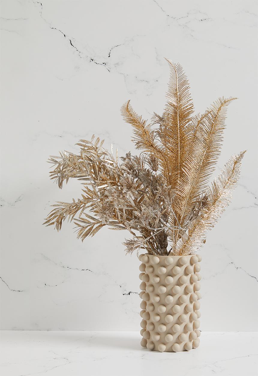 H&S - Tropical glitter pick set of 3 - champagne
