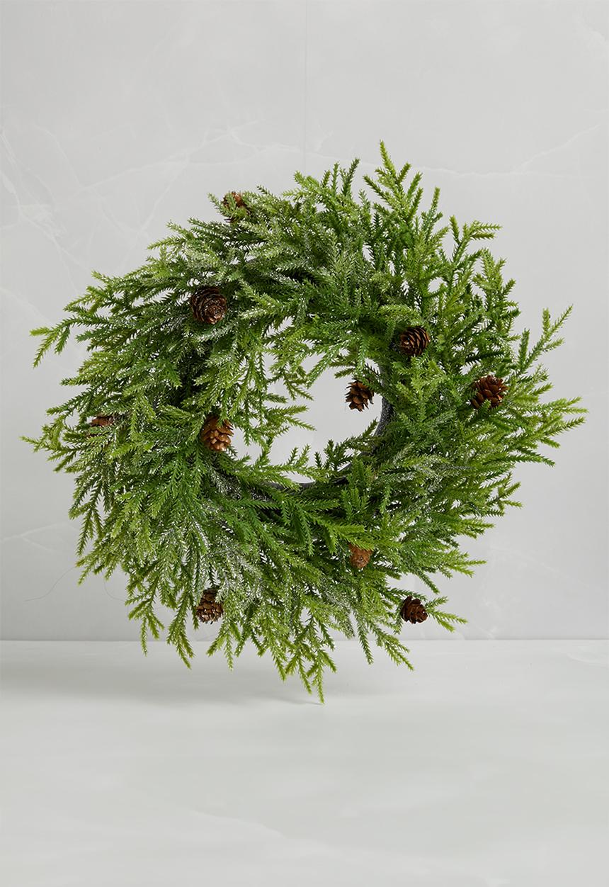 H&S - Pine wreath - light green