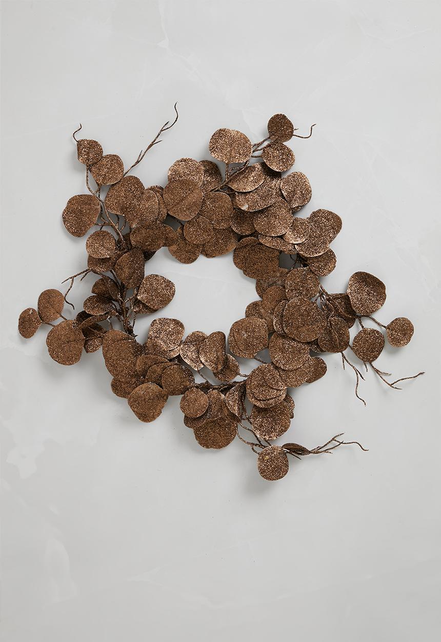 H&S - Leaf wreath - taupe