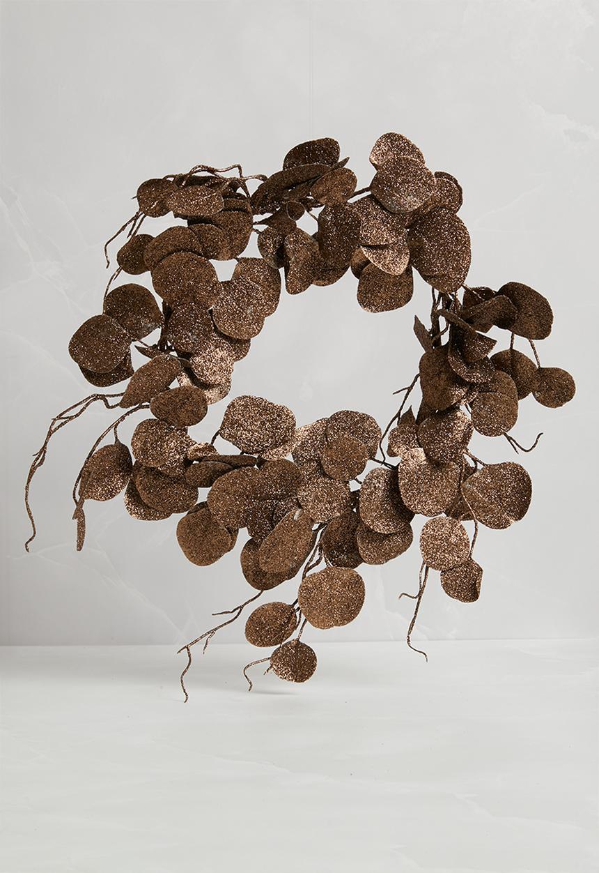 H&S - Leaf wreath - taupe