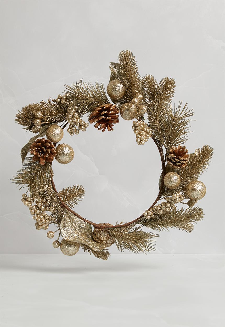 H&S - Deco wreath - bronze