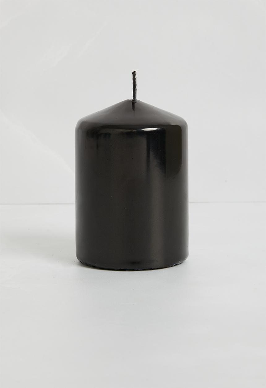 H&S - Votive candle - black glitter