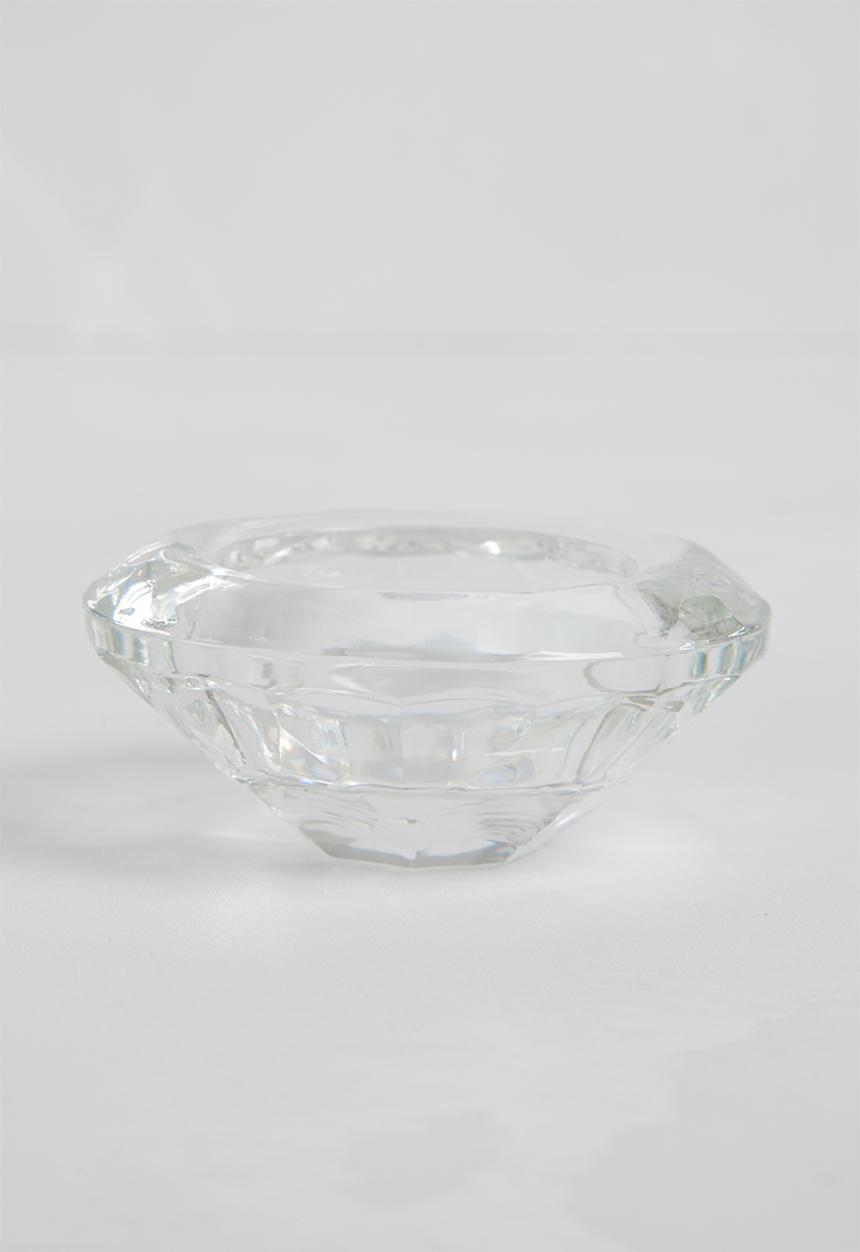 H&S - Clear tealight holder set of 3 - clear
