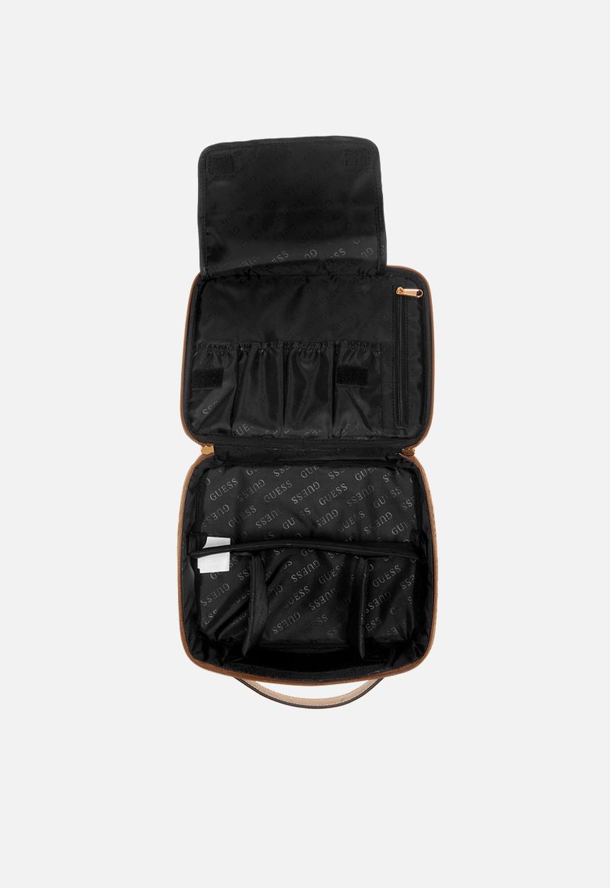 GUESS - Breta cosmetic organizer case - latte log brown 