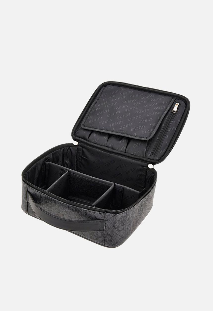 GUESS - Breta cosmetic organizer case - coal logo 