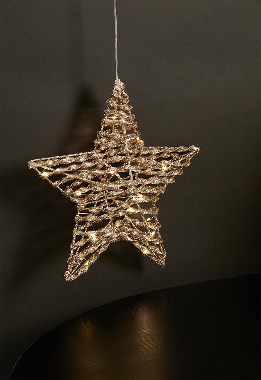 H&S - Twisted LED star - gold