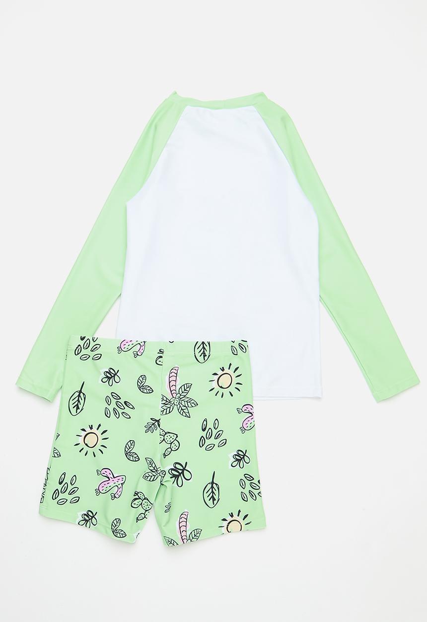 Pop Candy - 2 Piece swimset - green/white