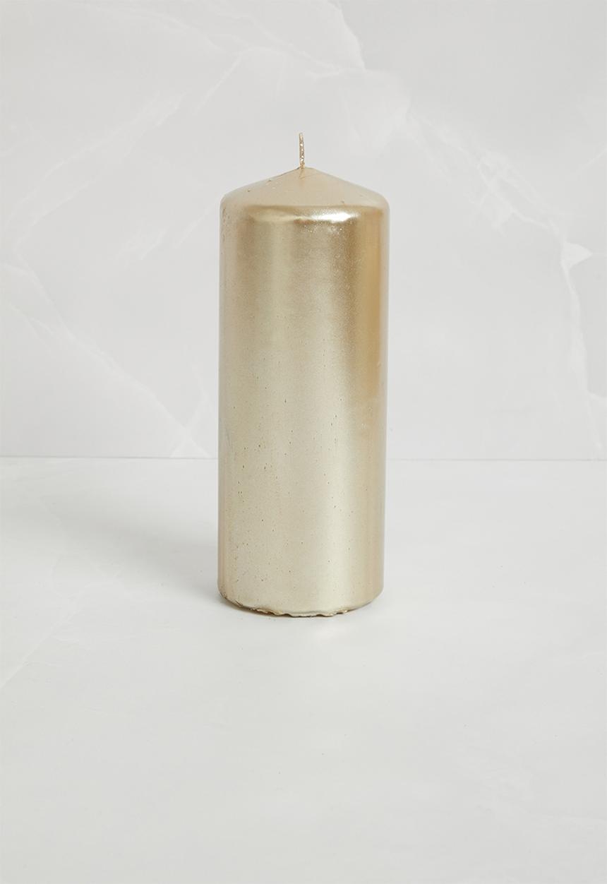 H&S - Pillar candles - metallic