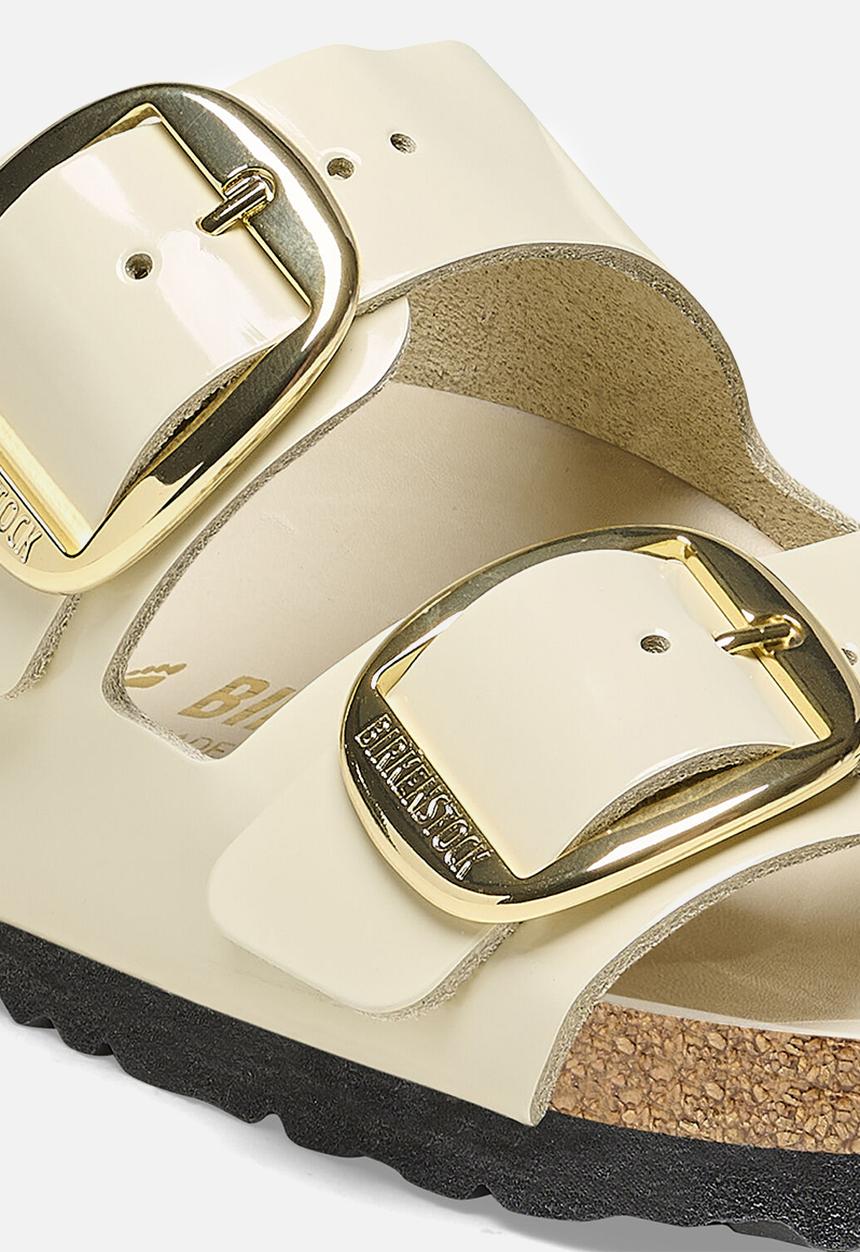 Birkenstock - Arizona high shine big buckle narrow - ecru