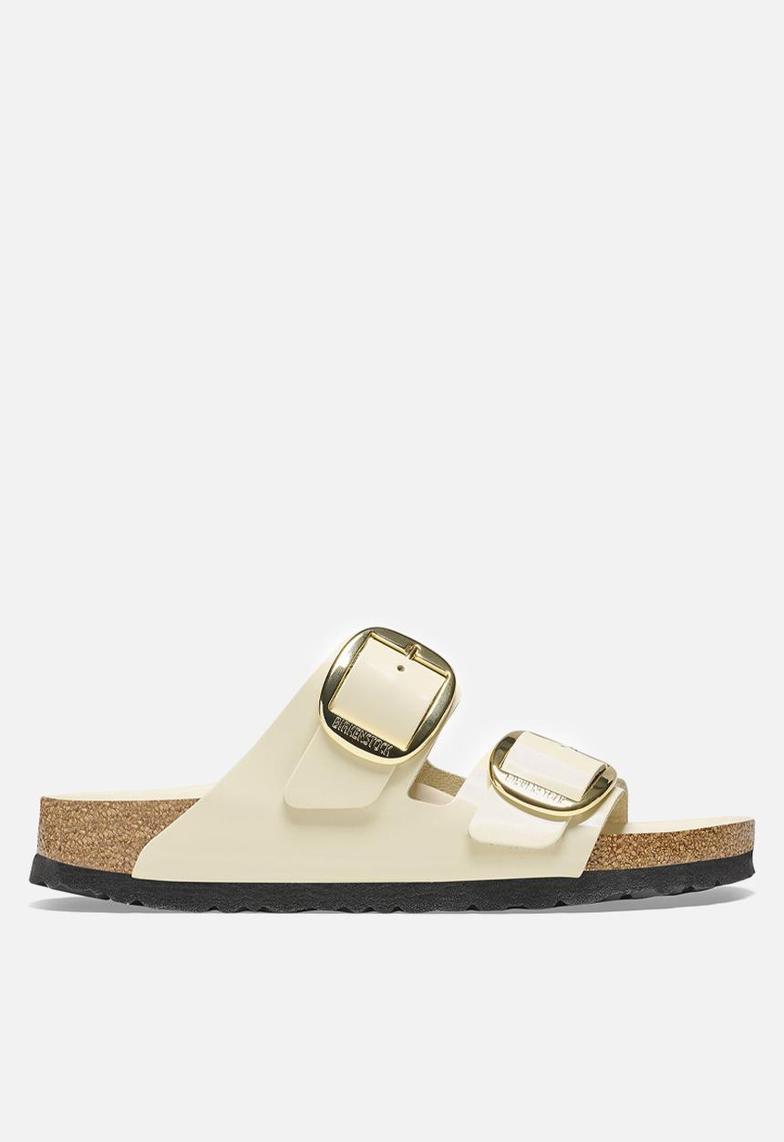 Birkenstock - Arizona high shine big buckle narrow - ecru