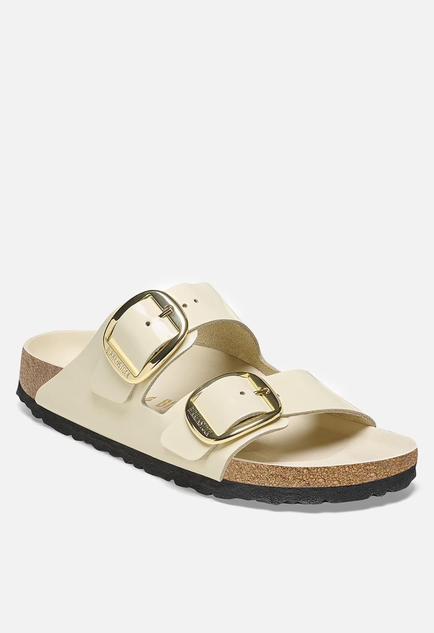 Birkenstock - Arizona high shine big buckle narrow - ecru