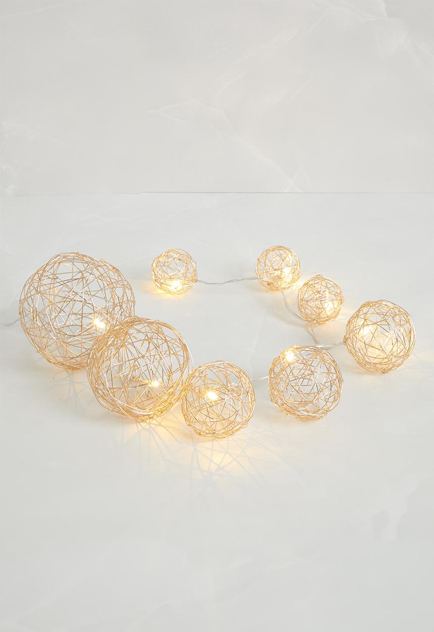 H&S - Cascading LED garland - gold