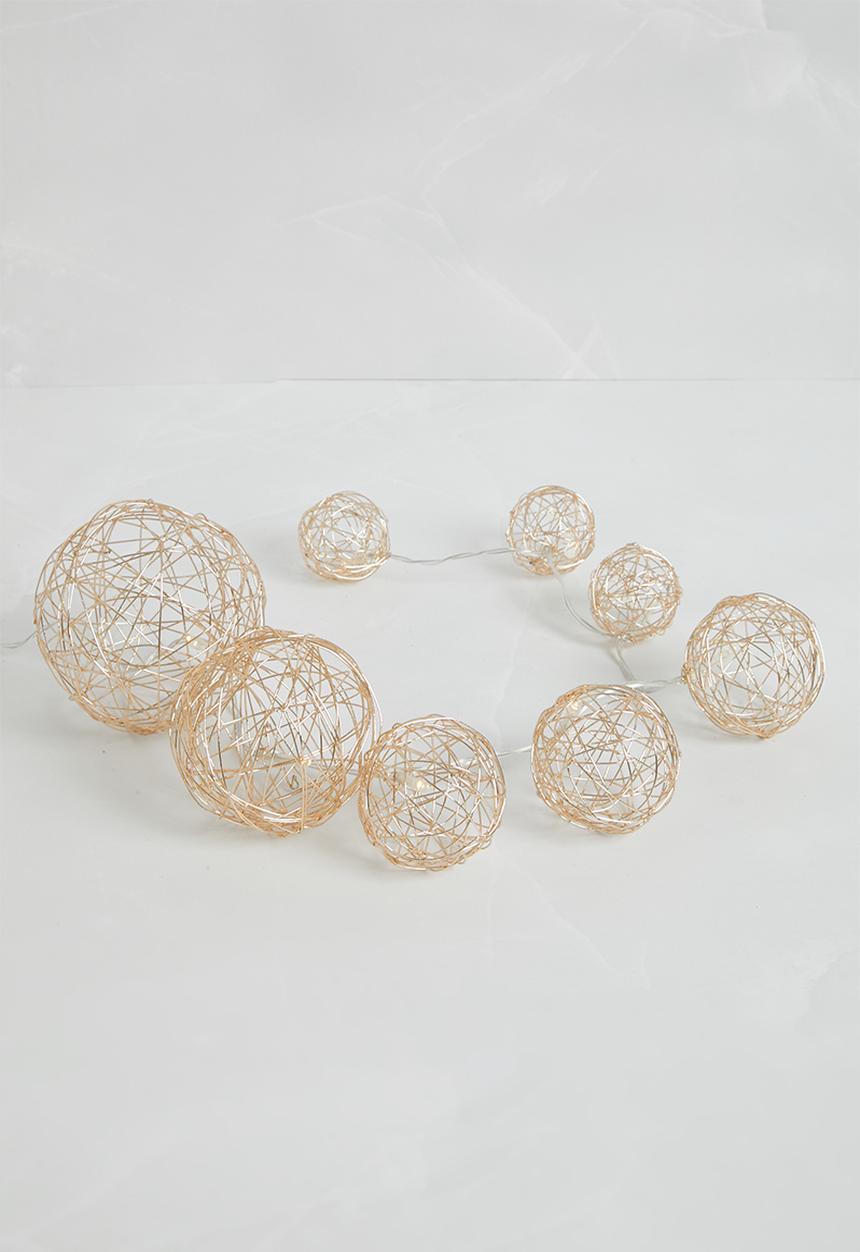 H&S - Cascading LED garland - gold
