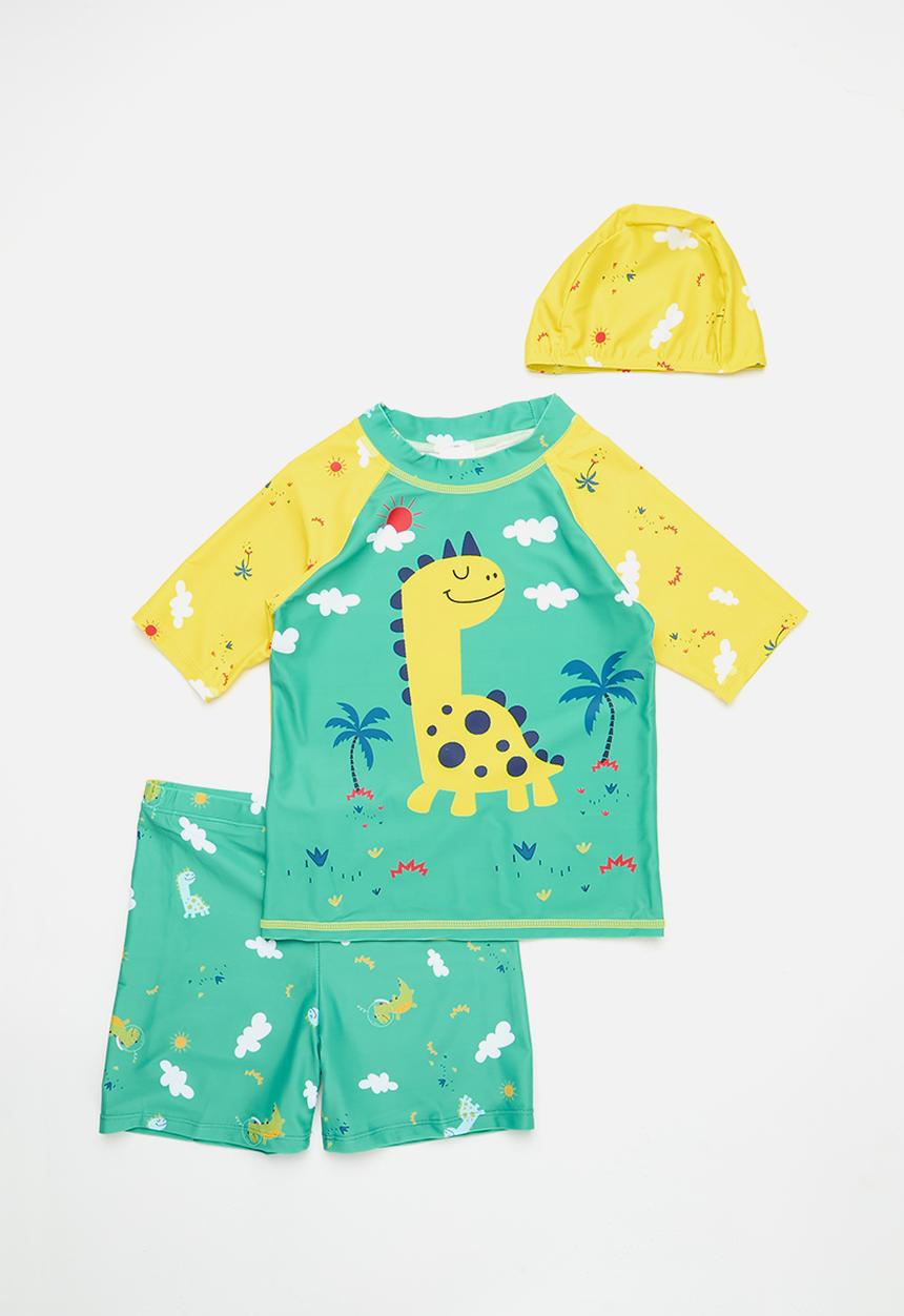 Pop Candy - 3 Piece swim set - green/yellow