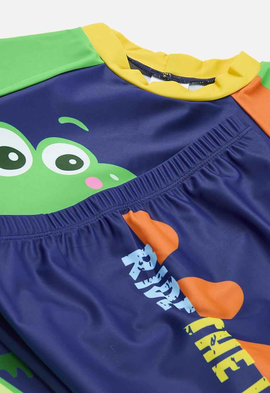 Pop Candy - 3 Piece swim set - blue and green